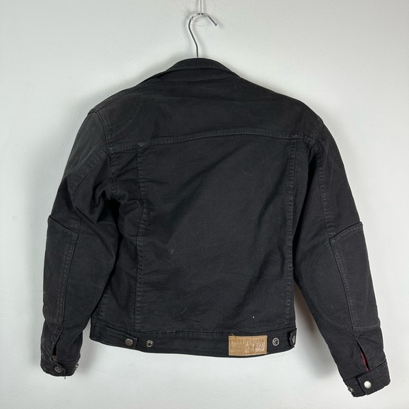 BILT IRON WORKERS Size Small Women Black Denim Motorcycle Jacket Team Yamaha - Picture 3 of 14